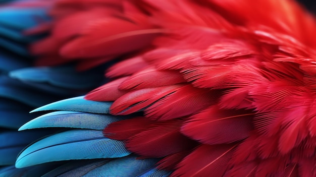 Фото Близкий взгляд на красочного попугая