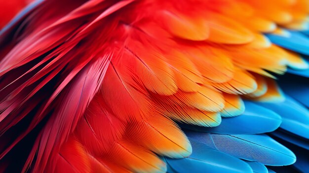 Фото Близкий взгляд на красочного попугая