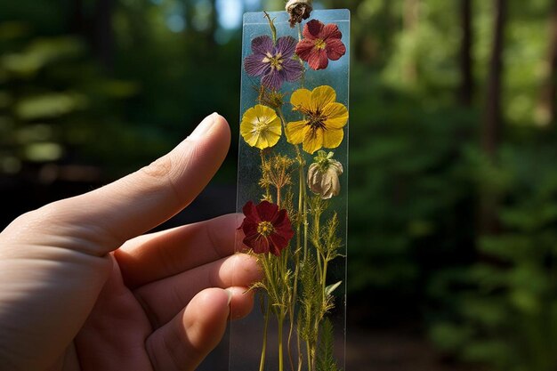 Foto closeup_of_a_persons_hand_holding_a_bookmark_211_block_0_1jpg