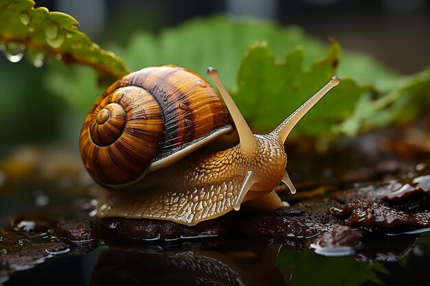 Closeup_of_a_snail_crawling_on_a_leaf_afte_192jpg