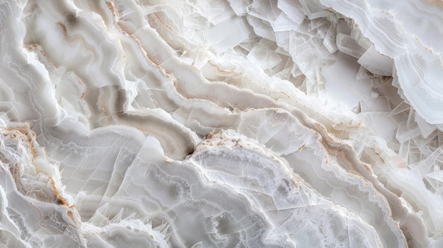 写真 細かい白い大理石のパターンのクローズアップは石の表面の複雑な静脈と巻きを示しています