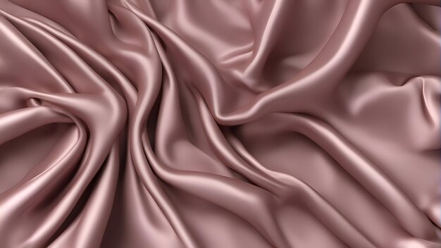 Фото Крупный план рифленой розовой атласной ткани 3d визуализация иллюстрации