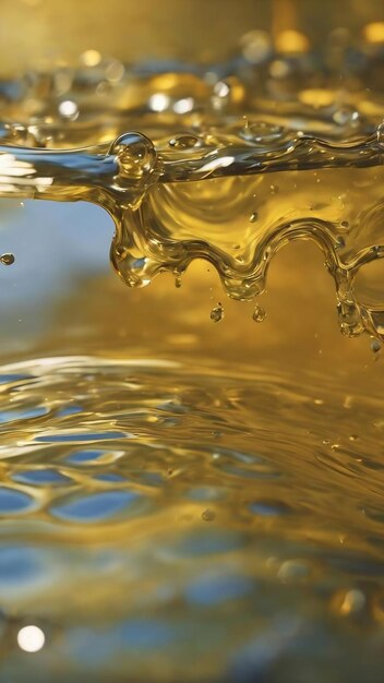 Closeup of oil in water texture