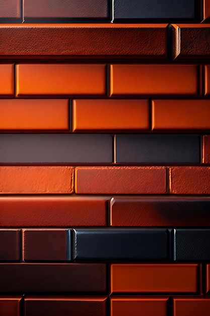 Closeup of old brown brick wall background