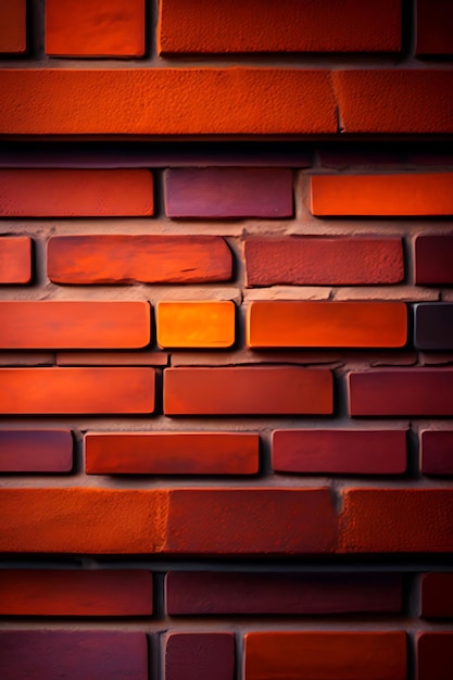 Closeup of old brown brick wall background