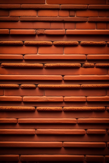 Closeup of old brown brick wall background