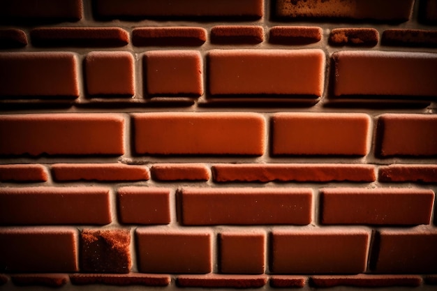 Closeup of old brown brick wall background