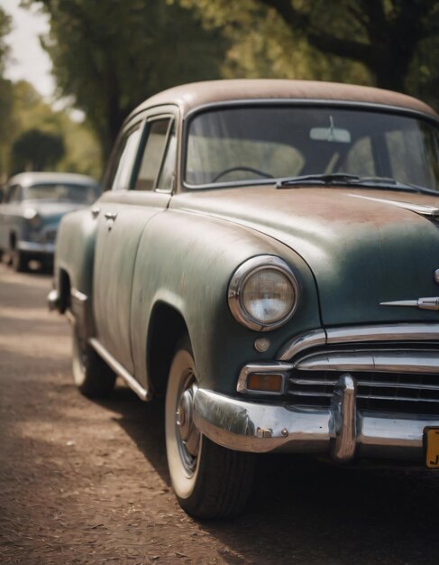 CloseUp of an Old Car