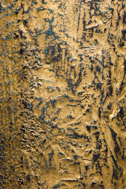 Closeup of the old metal peeled texture