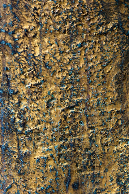 Closeup of the old metal peeled texture