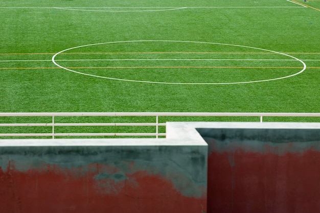 Closeup of the olf football stadium