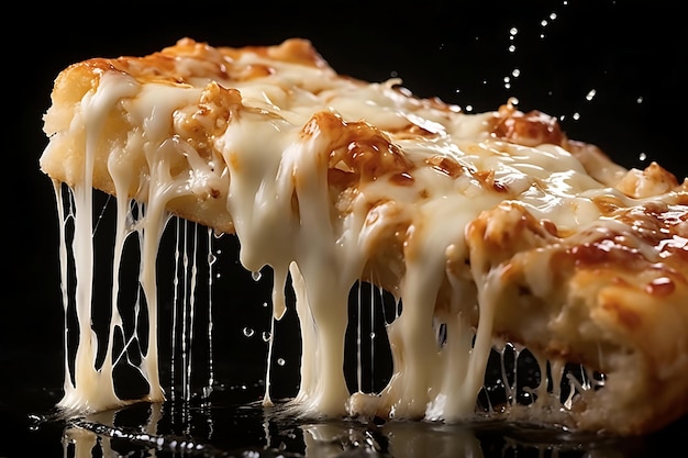 Closeup of Oozing Cheese