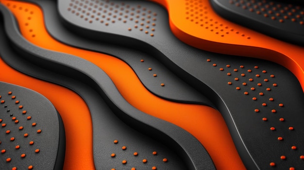 CloseUp of Orange and Black Surface