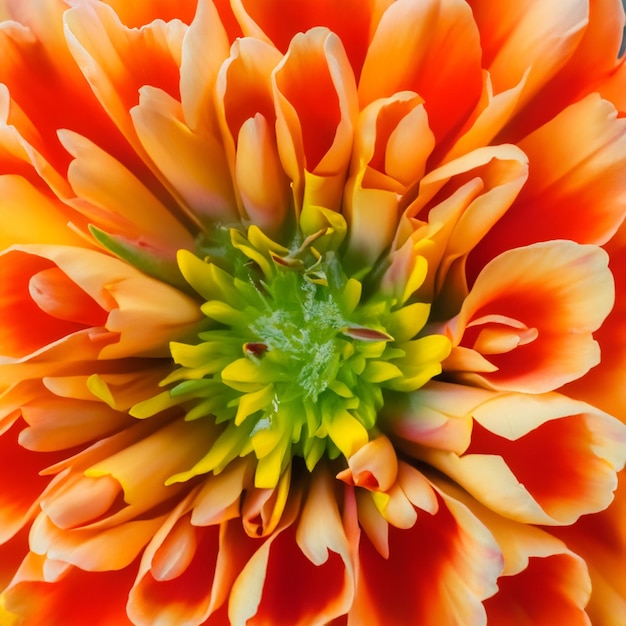 Closeup orange petals gerbera daisy transvaal spring flower blooming