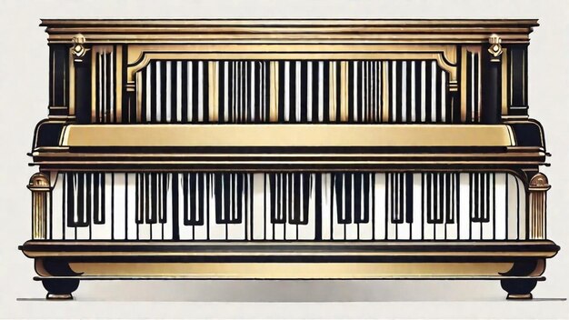 Photo closeup of an organ instrument