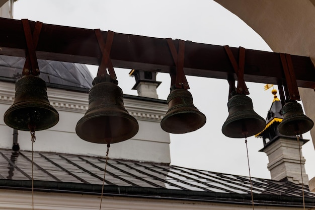 Closeup of orthodox church bells