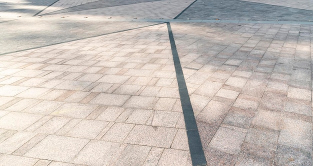 Closeup of outdoor road floor tiles