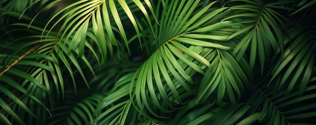 CloseUp of Palm Tree Leaves