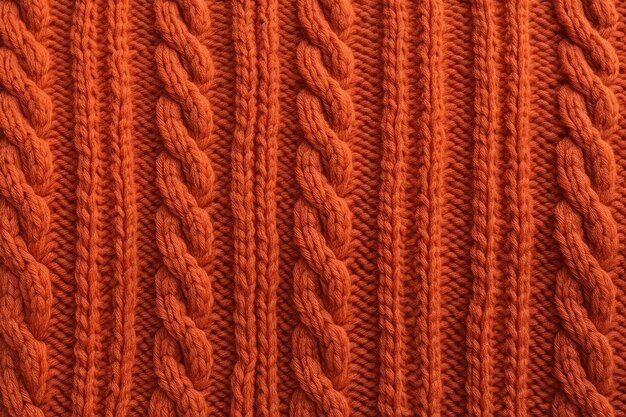 Photo closeup of patterned warm sweater made of knitted wool or cashmere texture on a background