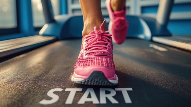 CloseUp of Person Running on Treadmill