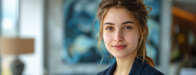 CloseUp of Person With Long Hair