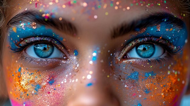 Closeup of a persons eyes highlighting the beauty of simplicity