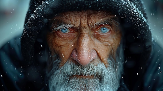 closeup photo of an elderly man