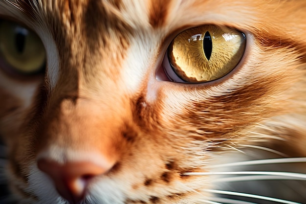 Closeup Photo Of Orange Tabby Cat