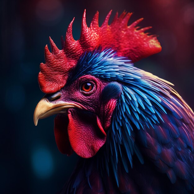 Closeup photo of Rooster