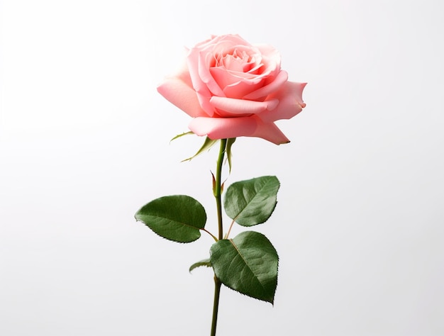 CloseUp Photo of a Rose Flower's Elegant Beauty