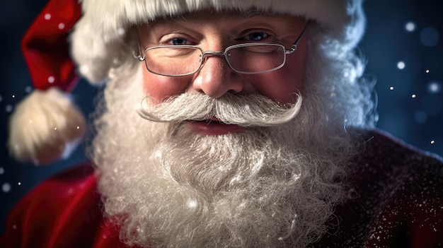 closeup photo of Santa Claus