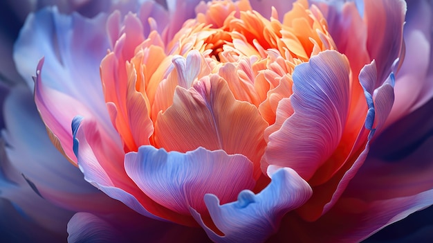 a closeup photograph of a blooming tulip