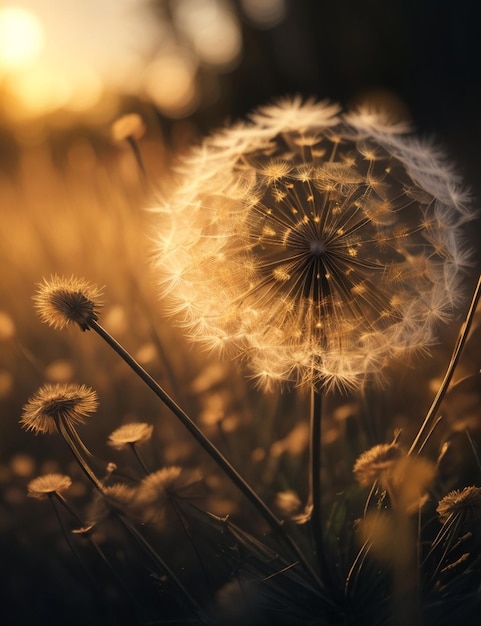 森の中の野生の花のクローズアップ写真