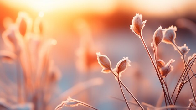 CloseUp Photography of a Beautiful Winter Background