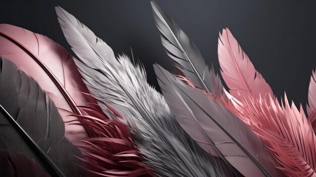 Closeup photography Feather background design