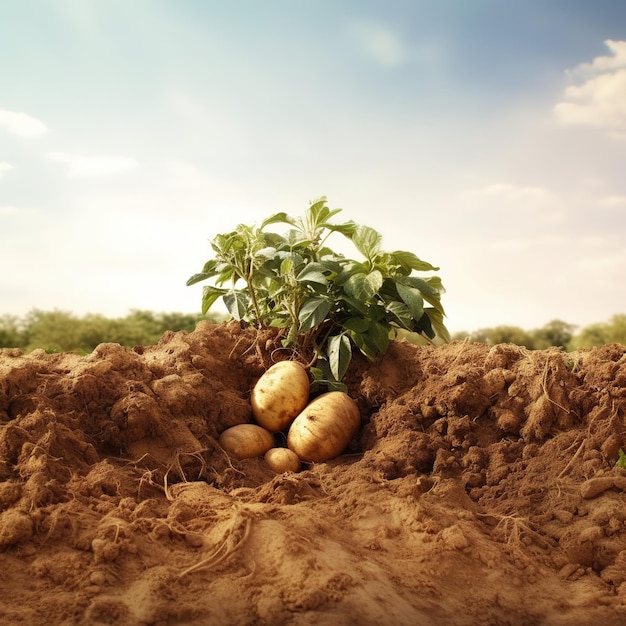 Photo closeup photography of potatoes