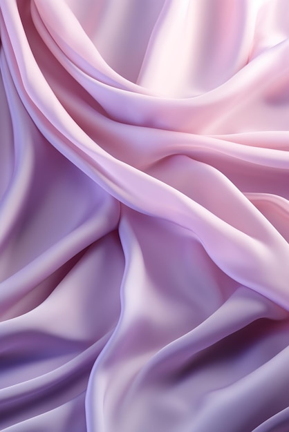 Closeup of pink silk fabric