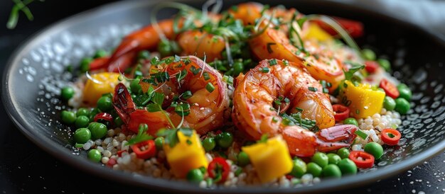 CloseUp of Plate of Shrimp