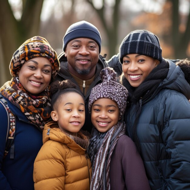 Photo closeup portrait of a multicultural group in a studio