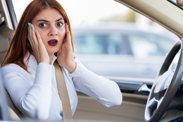 Closeup portrait of pissed off displeased angry aggressive woman