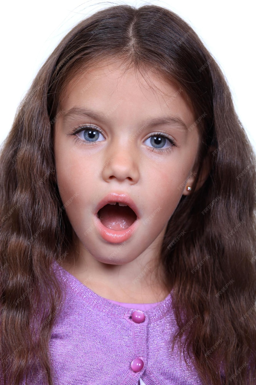 Premium Photo | Closeup portrait of pretty little girl