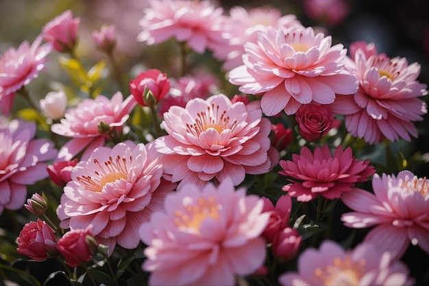 Closeup of pretty flowers