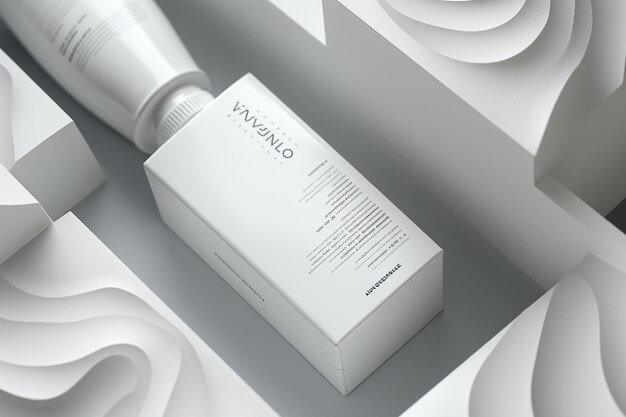 Closeup of a product packaging featuring a generative ai
