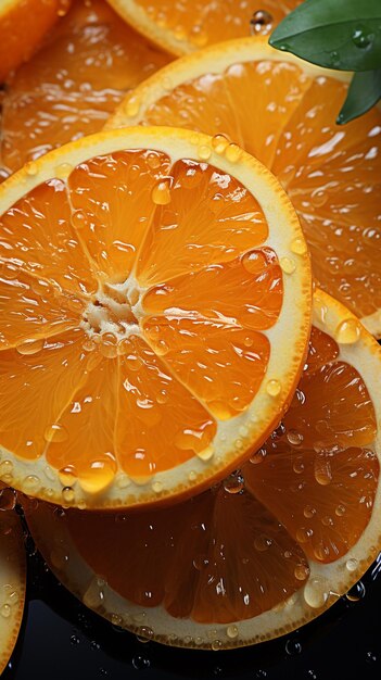 Closeup pulp of orange
