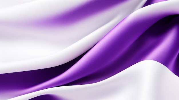 A closeup of a purple and white fabric