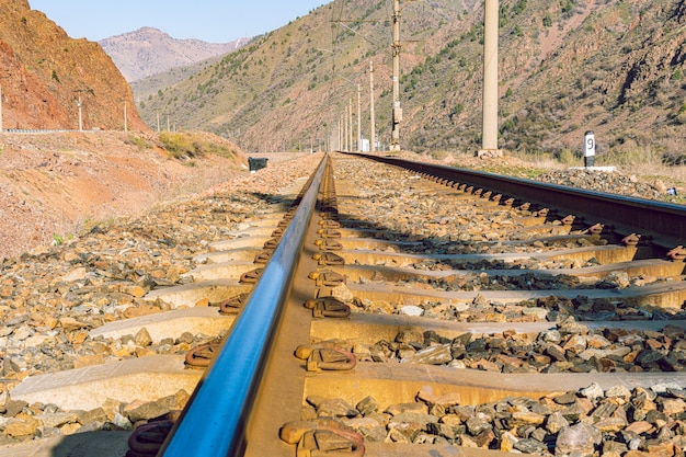 Foto primo piano della ferrovia