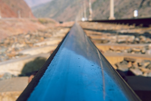 Photo closeup of rail