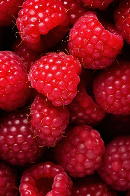 CloseUp of a Raspberry AI Generated