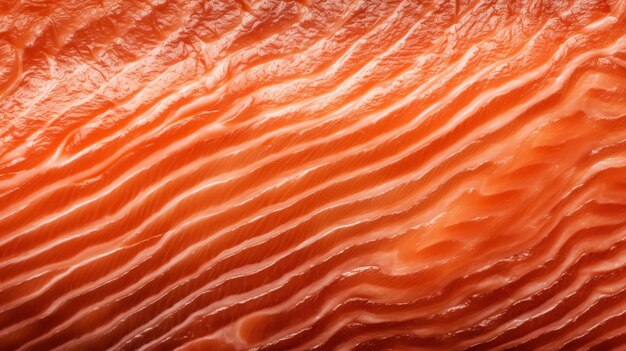 Closeup of raw fresh salmon sashimi structure Food fish background Generative AI