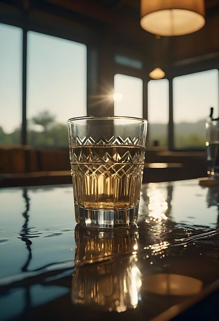 CloseUp of a Refreshing Glass of Water